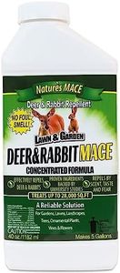 Nature’s MACE Deer & Rabbit Mace 40oz Concentrate Deer & Rabbit Repellent, Deer Repellent Spray for Plants, Lawns, Flowers & Gardens, Plant Safe Deer Spray, Protect Plants Fast, All-Season Protection