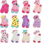 SkiBeaut Toddler Girls Socks 12 Pai