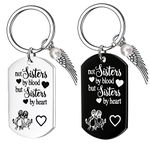 Soul Sister Bff Gifts for Women - Best Friend Birthday Gift for Women Friendship Not Sisters by Blood But Sisters by Heart Keychain Sisters Gifts from Sister