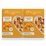 Pink Harvest Farms Chickpea Pasta | No Rice - No Maida | Vegan | Gluten Free | High Protein | (Chickpea Penne Pasta, 200 Gm (Pack Of 2))
