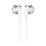 JBL Tune 205 Wired In-Ear Headphones with One-Button Remote/Mic - Chrome