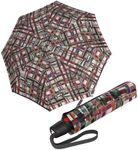 Knirps T.200 Duomatic Compact Rain Umbrella in Ribbon – Wind Tunnel Tested to 93 mph, Aluminum Steel Fiberglass Frame, 38in Canopy, OEKO-TEX, High-Performance Automatic Travel Umbrellas