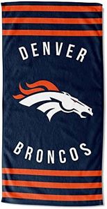 Northwest NFL Denver Broncos Unisex-Adult Beach Towel, 30" x 60", Stripes