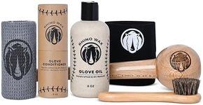 Rhino Wax - Baseball Glove Ultimate Break-In Kit - Includes Baseball Glove Oil, Baseball Glove Conditioner, Glove Mallet, Glove Wrap, Brush, and Microfiber Cloth - This is How to Break in a Glove Fast