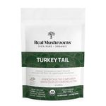 Real Mushrooms Turkey Tail Powder - Organic Extract with Immunomodulating Properties & Measured Beta-Glucans - Vegan Mushroom Supplement, 45 Servings