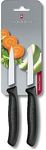 Victorinox Swiss Classic 2 Piece Paring Knife Set Straight Edge Black