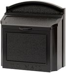 Whitehall Products Locking Wall Mounted Large Mailbox, Black