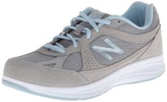 New Balance Womens WW877 Walking Shoe, Silver, 9 US