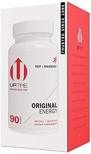 UPTIME - Premium Energy Caffeine Supplement - Original Blend Tablets - 90ct Bottle - Zero Calories