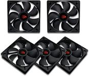 AAAwave 120mm 2500 RPM PWM Daisy Chain Double Ball Bearing Powerful Cooling Fan for GPU Mining Rig, CPU Cooler, Water-Cooling Radiator, Server and Case (5-Pack)