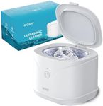 BCOM Ultrasonic Retainer Cleaner, Jewelry Cleaner 46kHz, 2-in-1Jewelry & Retainer Machine Pod Portable for Dental Retainers, Mouth Guards, Rings, Jewelry Removes Stains in 5 Min,Mom's Day Gift