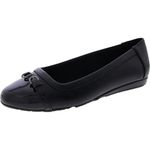 Anne Klein Women's Gisele Ballet Flat, Black, 7 UK