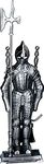 Uniflame 4-Piece Mini Triple Plated Pewter Soldier Fireset