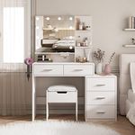 Maupvit Vanity Desk with Mirror and