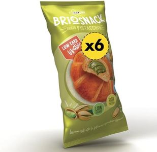 Cornetti Proteici Senza Carboidrati EatPro 6 Brioches Senza Zucchero Low Carb Pistacchio 1,1% Zuccheri, 25% Proteine, Colazione Proteica Keto Diet Croissant Proteici, Dieta Chetogenica Prodotti