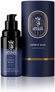 LORD OF THE BEARDS Premium Beard Oil for Men | Nordic Blue Scented Beard Oil, Beard Moisturizer & Conditioner with Organic Jojoba, Coconut and Argan Oils | Non Greasy Beard Growth Oil - 30 ml