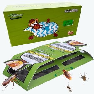 Roach Traps Indoor,5 PackCockroach Trap,Roach Motel,Roach Bait -Children and Pets Friendly