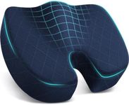 TushGuard Seat Cushion - for Office Chair, Car Seat, Airplane, Bleacher - Sciatica & Coccyx Pain Relief Desk Chair Cushion for Long Sitting Office Workers, Car Drivers(Blue,X-Large)