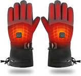 Heated Gloves for Men Women Rechargeable Electric Heated Winter Thermal Gloves for Outdoor Sports Skiing Cycling Motorcycle