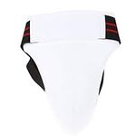 Karate para protectores , Men Taekwondo Groin Guard Boxing Karate Groin Cup Sanda Athletic Crotch Protector No-Shift for Martial Arts Training(Large) Men Groin Guard