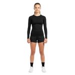 Athletic Sportswear Girls Long Sleeve Thermal Base Layer – Kids Compression Sports Top for School PE, Football, Running, MMA & Winter Outdoor Activities (UK, Age, 11 Years, 12 Years, Regular, Black)