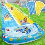 30FT Slip Double Water Slide with 2