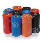 Best Pet Supplies Dog Poop Bags for Waste Refuse Cleanup, Doggy Roll Replacements for Outdoor Puppy Walking and Travel, Leak Proof and Tear Resistant, Thick Plastic - Mixed Colors, 150 Bags (MX-150B)