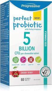 Progressive Perfect Probiotic Kids Chewable 5B, 60 Count Cherry Berry Flavour