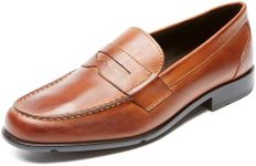 ROCKPORT Men's Classic Penny Loafer, Cognac, 9.5 Wide