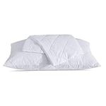 My home store Quilted Pillow Protectors 2 Pack- 100% Microfiber Hotel Quality Zip Closure Pillow Cases- Super Soft, Anti-Allergy & Breathable Pillow Cover ( 50 cm × 75 cm )