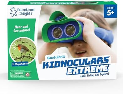 Educational Insights GeoSafari Jr. Kidnoculars Extreme, Kids Binoculars with Audio, Perfect Outdoor Toy for Ages 5+