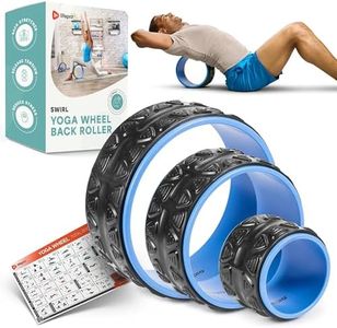 Lifepro Yoga Wheel Set for Back, Shoulder & Neck Pain Relief, Back Alignment- Back Roller Wheel for Back Stretch, Back Popping Wheel- Exercise Yoga Roller- Back Cracker Roller or Back Cracking Device