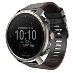 Polar Grit X Pro Titan - Premium Outdoor GPS Sports Watch - Military-Durability,Wrist-Based Heart Rate Monitor,M/L,Black/Red - Titan