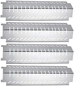 LOKHING 94011 38.1 x 10.6CM Placa de Calor Barbacoa de Gas Piezas de Repuesto para Charbroil, Costco, Centro 463230703, Thermos Parrilla Barbacoa Acero Inoxidable BBQ Reemplazo (4-Pack)