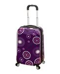 Rockland F151 Polycarbonate Carry On Luggage, Purple Pearl, One Size, 20-Inch