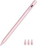 Pencil for iPad 2018-2023, HATOKU Quick Charging Pen with Tilt Sensitivity & Palm Rejection, Magnetic Pen Compatible with iPad Air 3/4/5, iPad Mini 5/6, iPad 6-10 Gen, iPad Pro 11"/12.9" (Pink)