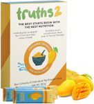 Truths2 Organic Freeze-Dried Mango Food Powder, Stage 1 Baby Puree Mix for Infants & Toddlers, Organic Fruit Powder for Family Meals & First Solid Food