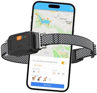 Tilatumo GPS Dog Collar Fence System: Real-Time GPS Tracking, Health Monitoring, Virtual Fence, IPx7 Waterproof Design for Dogs and Multi-Pets [1-Year Free Subscription, $10/Year for Future]