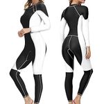 OMGear Diving Skin for Women Men Full Body Swimsuit UV Protection Rash Guard One Piece Swimwear for Swimming Kayaking Surfing Snorkeling Diving Rafting(Black.S)