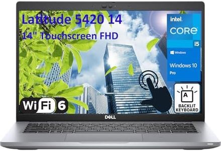 Dell Latitude 5420 14 5000 14" Touchscreen FHD Business Laptop Computer, Intel i5-1145G7 (Beat i7-1065G7), 16GB DDR4 RAM, 512GB PCIe SSD, WiFi 6, Bluetooth, Backlit Keyboard, Windows 10 Pro
