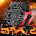 2KW Fan Heater 2in1 PTC Ceramic Space Air Warmer with Cool Air Fan mode Electric Home Office Workshop, 3' rapid heating, Three-speed mode, power adjustment, overheat Overheat protection