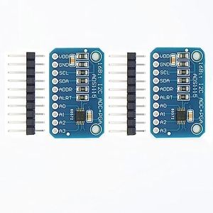 WWZMDiB 2Pcs ADS1115 16 Bit 16 Byte 4 Channel I2C IIC Analog-to-Digital ADC PGA Converter for Arduino Raspberry Pi DIY and Other Experiments