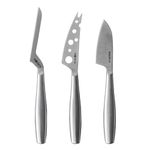 BOSKA Cheese Knife Set Copenhagen - Cheese Knife - Cheese Knives for All Types of Cheese - 3 Pieces for Soft, semi-Soft and Hard Cheeses