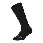 2XU Unisex 24/7 Compression Socks - Enhance Circulation & Reduce Fatigue - Black/Black - Size Large 2