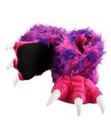 Lazy One Animal Paw Slippers for Kids and Adults, Fun Costume for Kids, Cozy Furry Slippers, Pink Monster Paw Slippers, X-Large