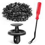 GOOACC GRC-32 100 Pcs 100pcs Type Retainer for Lexus Toyota Body, Splash Shield Clips 90467-07201 Replacement, Quality Nylon Push Rivets with Bonus Fastener Remover