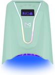 M - Crystal Cure 128W UV/LED Nail Lamp | Fast Curing with 45 Powerful 365nm+405nm LEDs | Cordless, Rechargeable, Auto Sensor | Professional Gel Nail Dryer for Manicures & Pedicures (Teal)