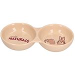 Rosewood Naturals Ceramic Bowl Twin Dish, 8 Inches