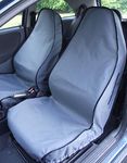 Titan Waterproof Car Front Seat Covers with Armrest Holes, Black - to fit Kia Sedona 2000 - Onwards