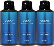 Bath and Body Works Ocean Men's Deodorizing Body Spray, 3.7 Oz, 3-Pack